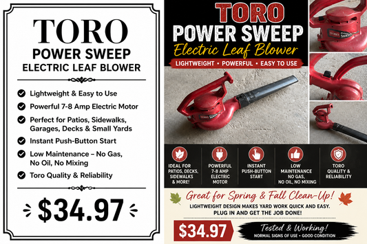 Toro Power Sweep Electric Leaf Blower