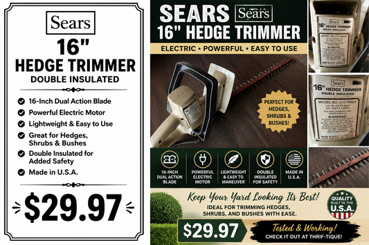 Sears 16” Electric Hedge Trimmer